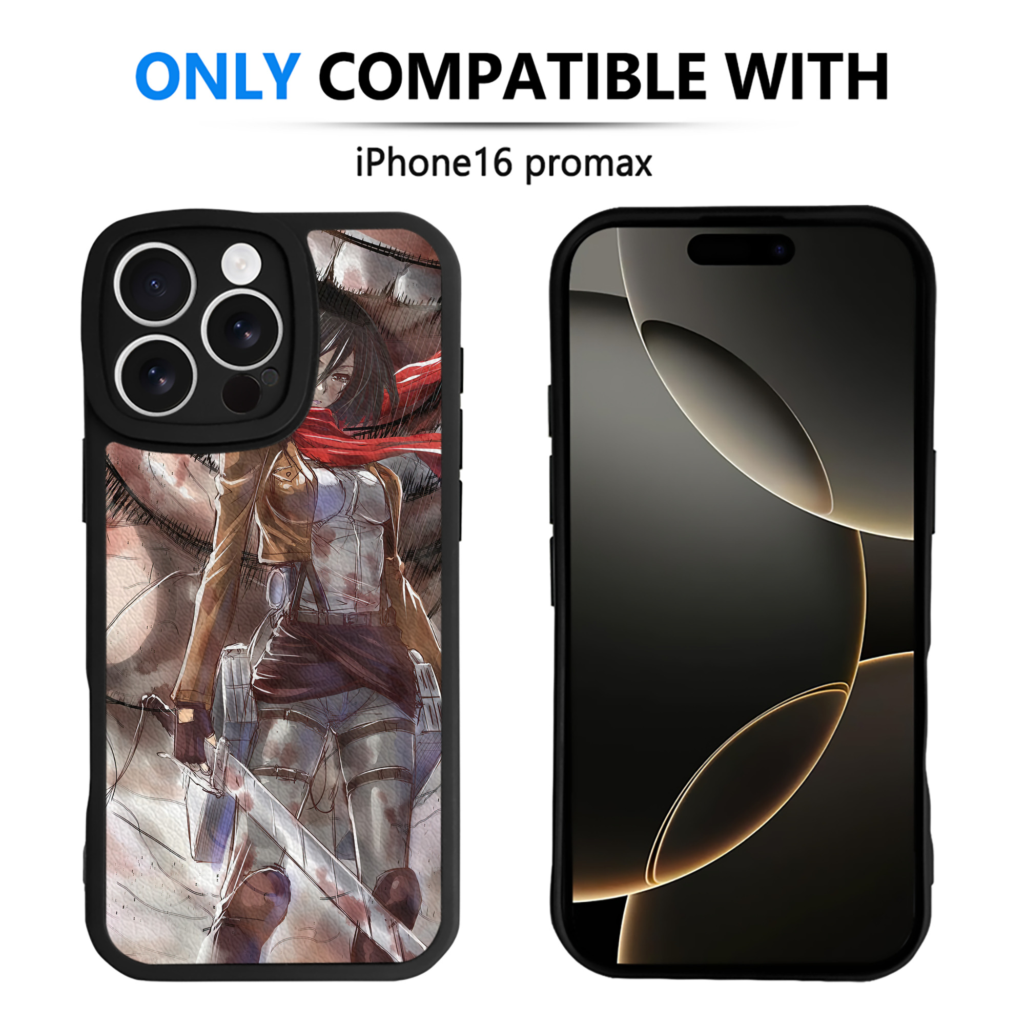 （画像用） 進撃の巨人 Attack on Titan 【iPhone 16シリーズ対応】シリコンスマホケース（レザー調） 材質：シリコン